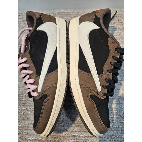 Nike Travis Scott x Air Jordan 1 Retro OG SP Low “Mocha” Brown Size 10 - Picture 9 of 12